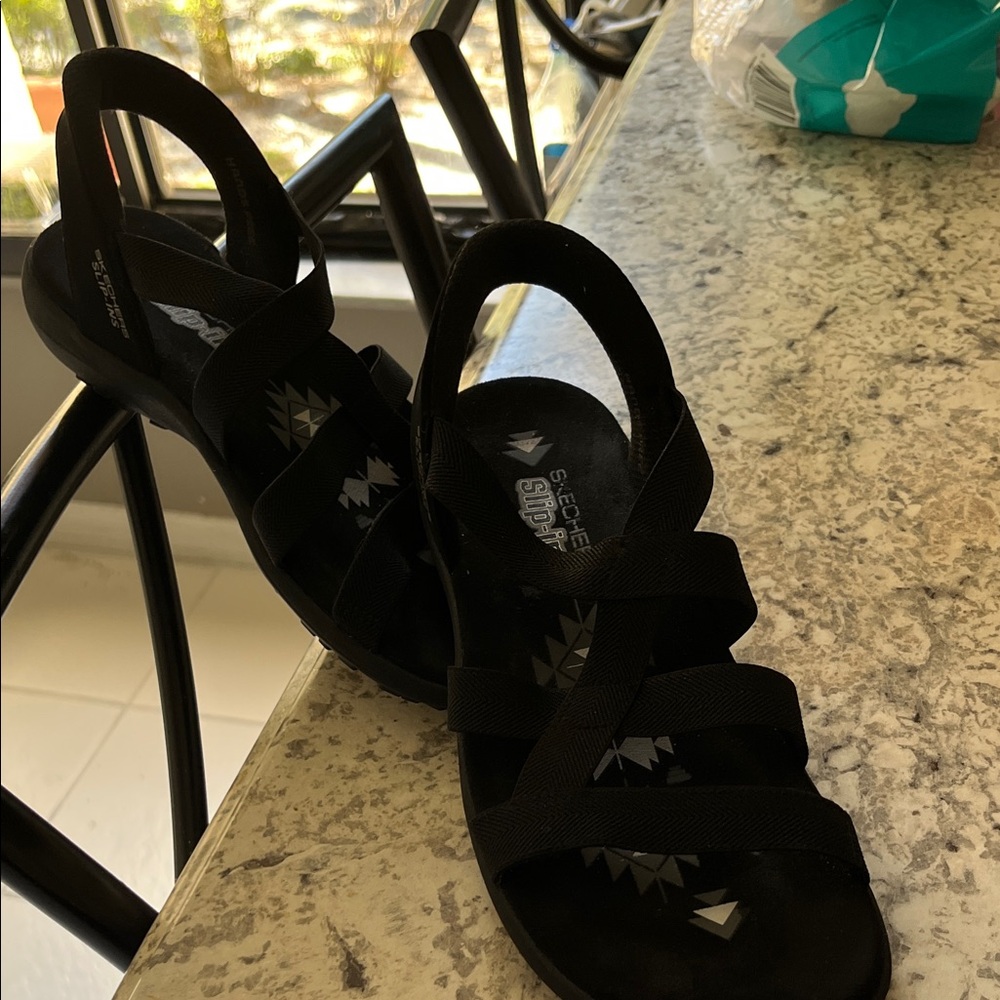 Skechers slip-ins Women's Black  Sandals